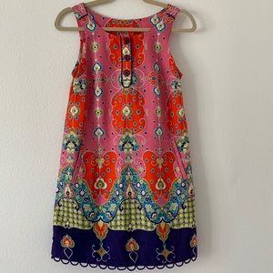 Anthropologie/Maeve Retro Print Sleeveless Shift Dress